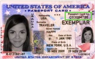 A typical example of the US passport