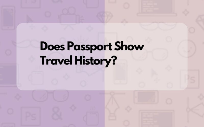 Does Passport Show Travel History?