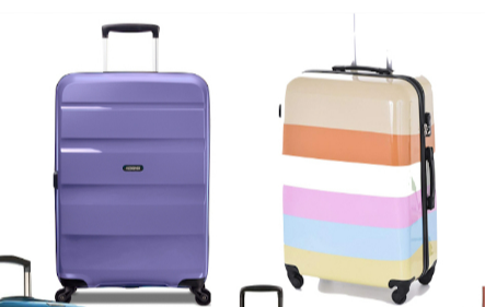dual tone luggage to protect your bag from theft