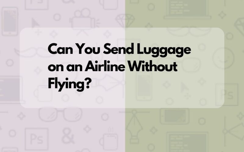 Can You Send Luggage on an Airline Without Flying?
