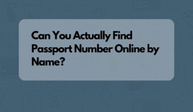 Can You Actually Find Passport Number Online by Name?