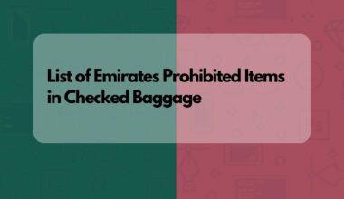 List of Emirates Prohibited Items in Checked Baggage