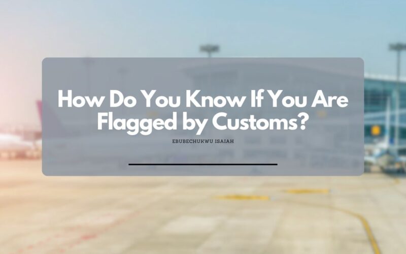 How Do You Know If You Are Flagged by Customs?